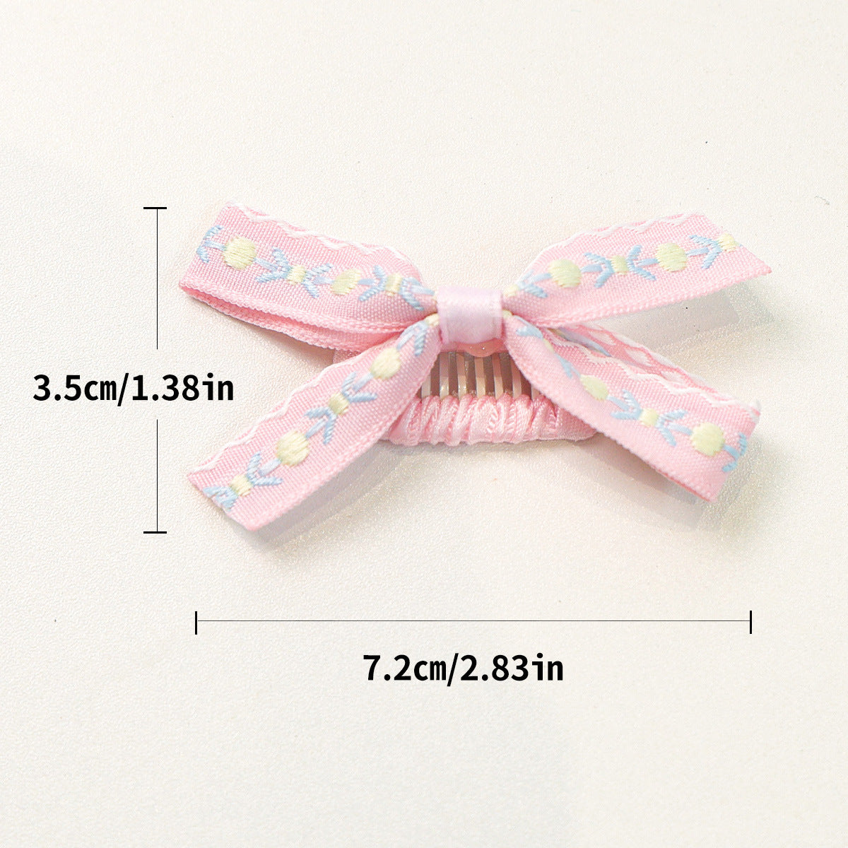 Soft Non-Slip Pet Bow Hair Barrettes, Cute Decorative Hair Clips for Long Hair Small Dogs Maltese Shih Tzu