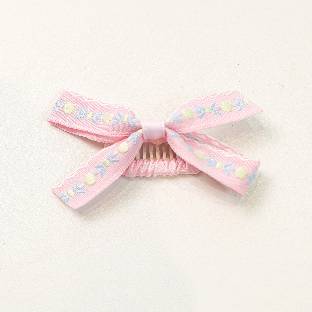 Soft Non-Slip Pet Bow Hair Barrettes, Cute Decorative Hair Clips for Long Hair Small Dogs Maltese Shih Tzu
